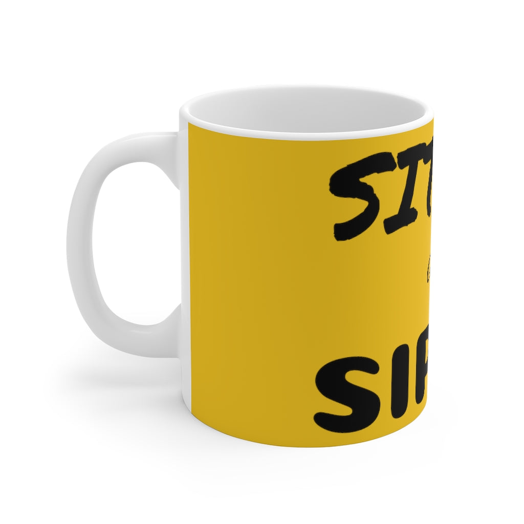 Sit up and Sip up Coffee Mug 11oz