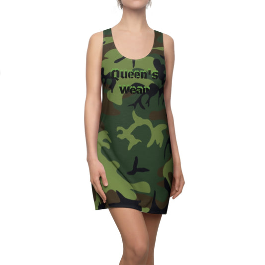 Queen's Wear Camouflage Sew Racerback Dress