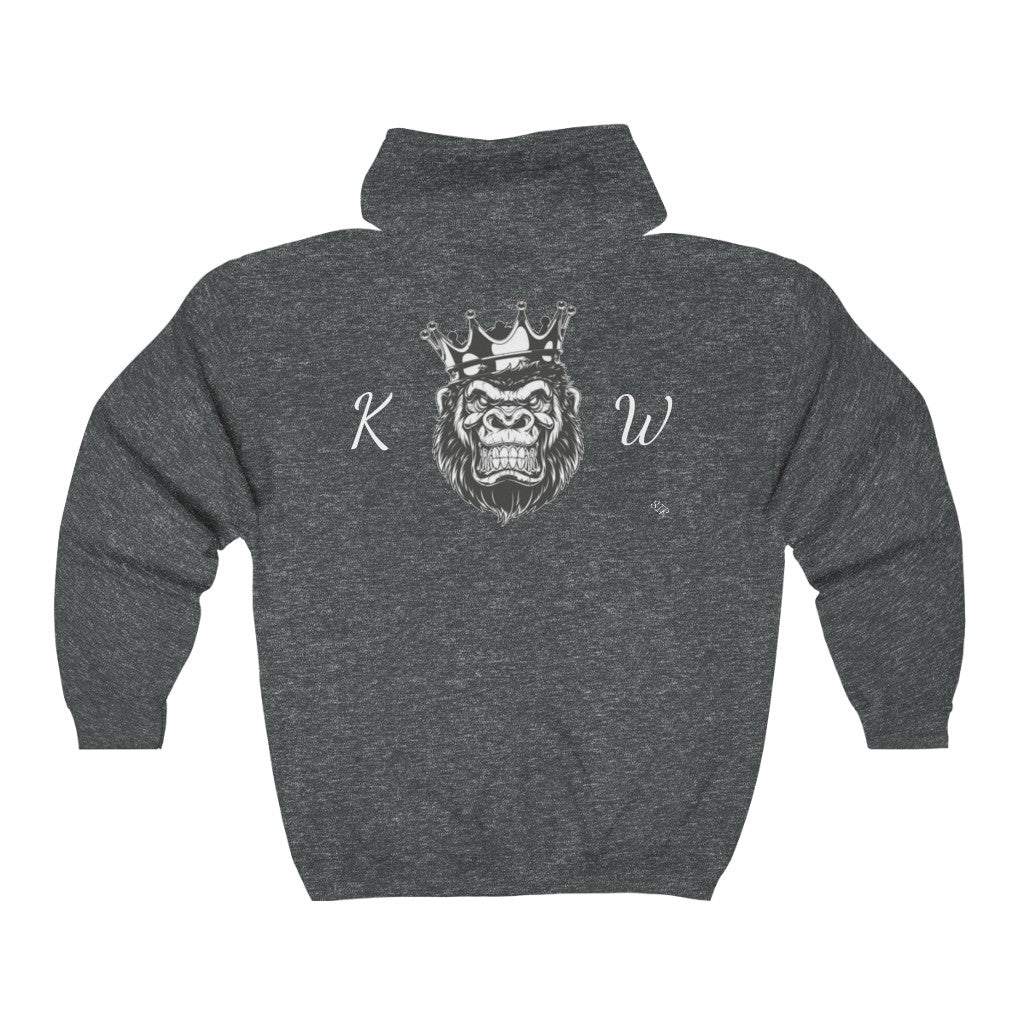 Gorilla King Full Zip Hooded Sweatshirt