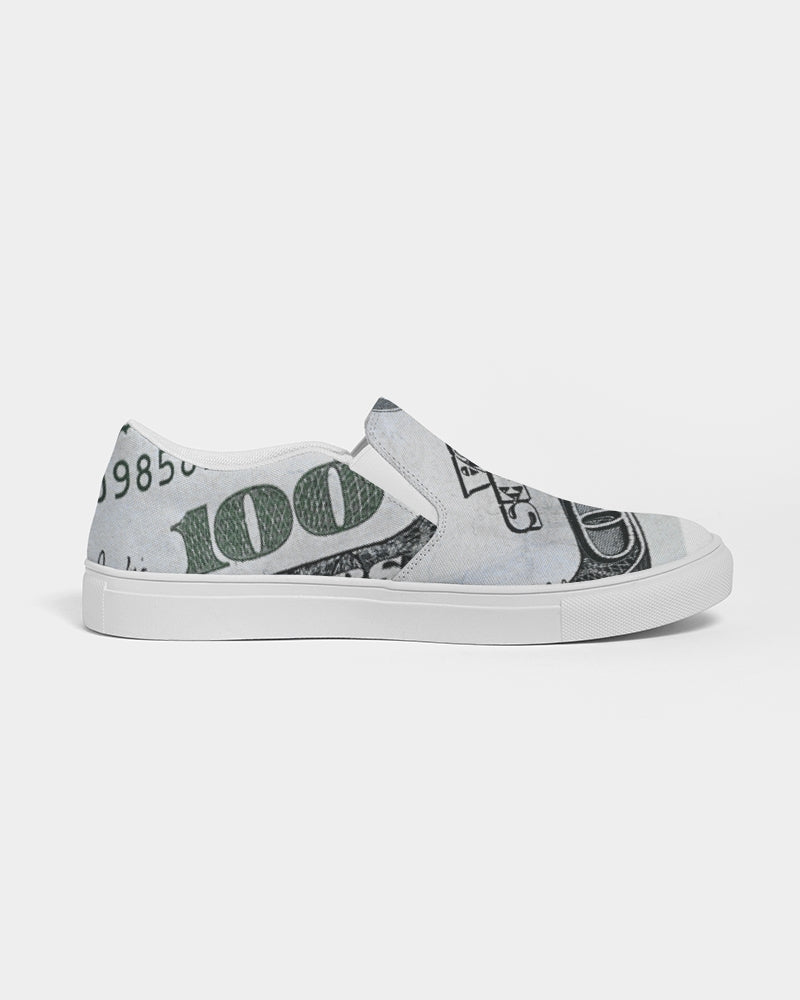 100 Dollar Bill Women's Slip-On Canvas Shoes