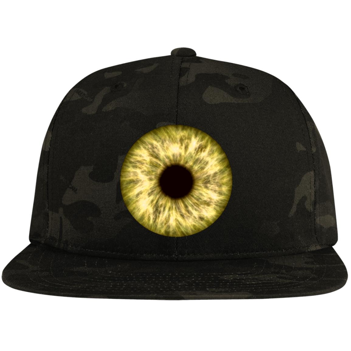 GOLD EYE Flat Bill  Snapback Hat