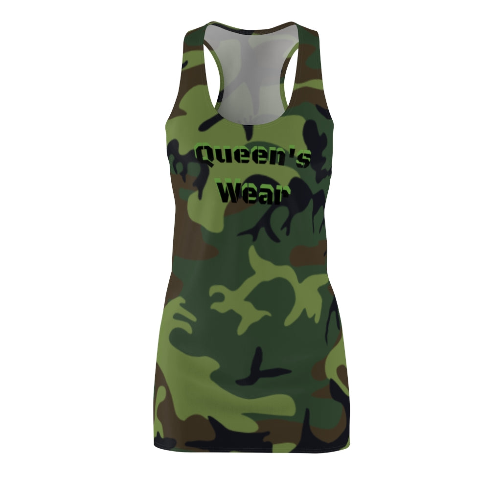 Queen's Wear Camouflage Sew Racerback Dress