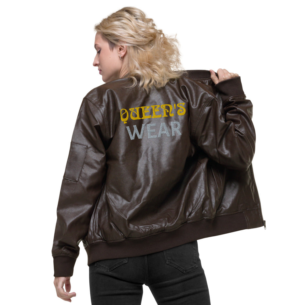 Queen's Leather Bomber Jacket